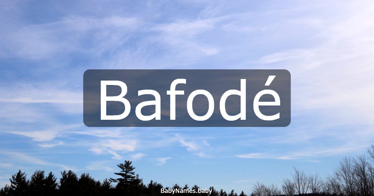 Bafodé