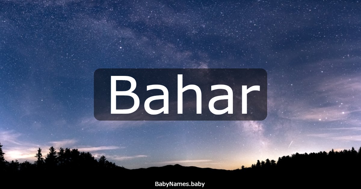 Bahar