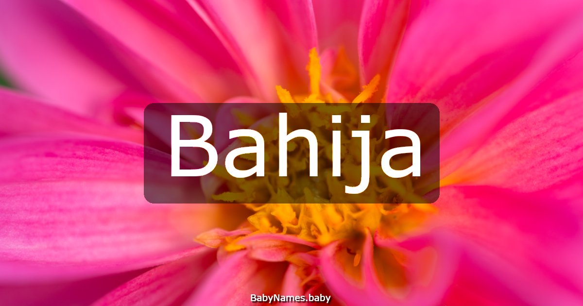 Bahija