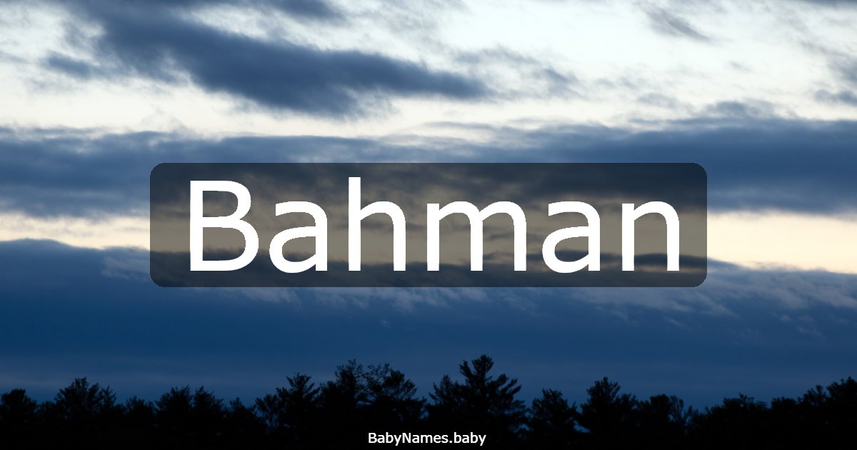 Bahman