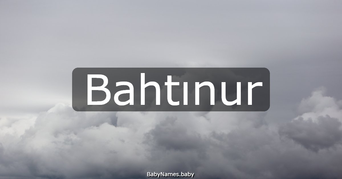 Bahtınur