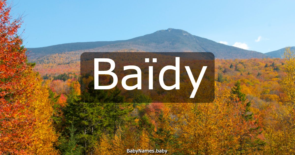 Baïdy