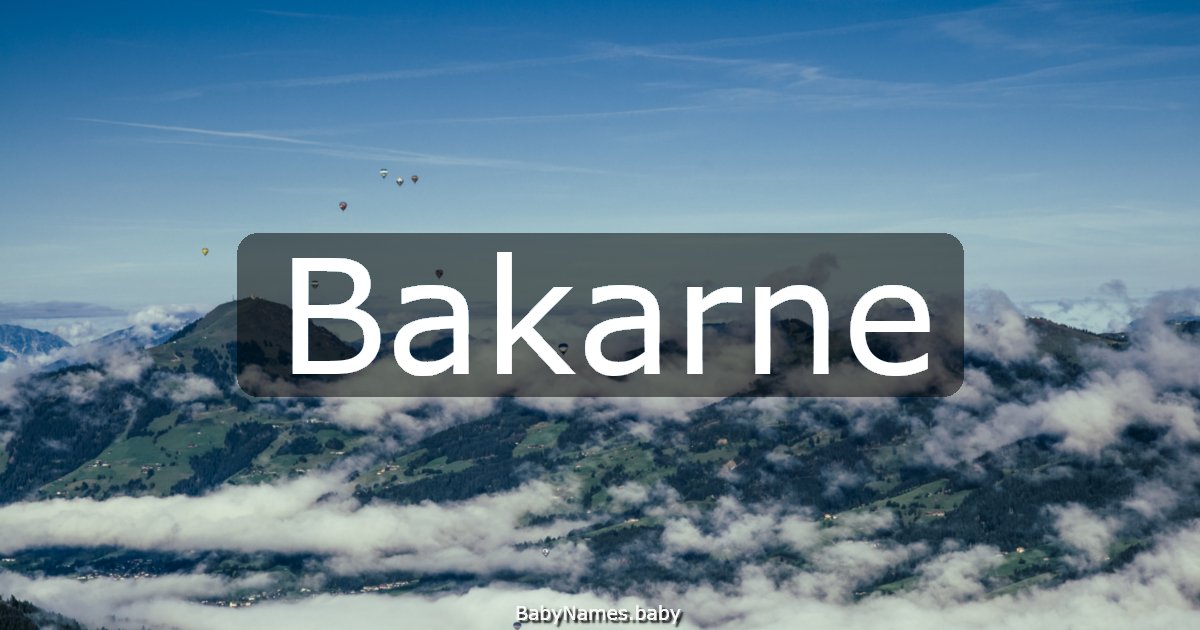 Bakarne