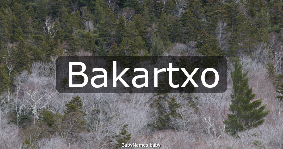 Bakartxo