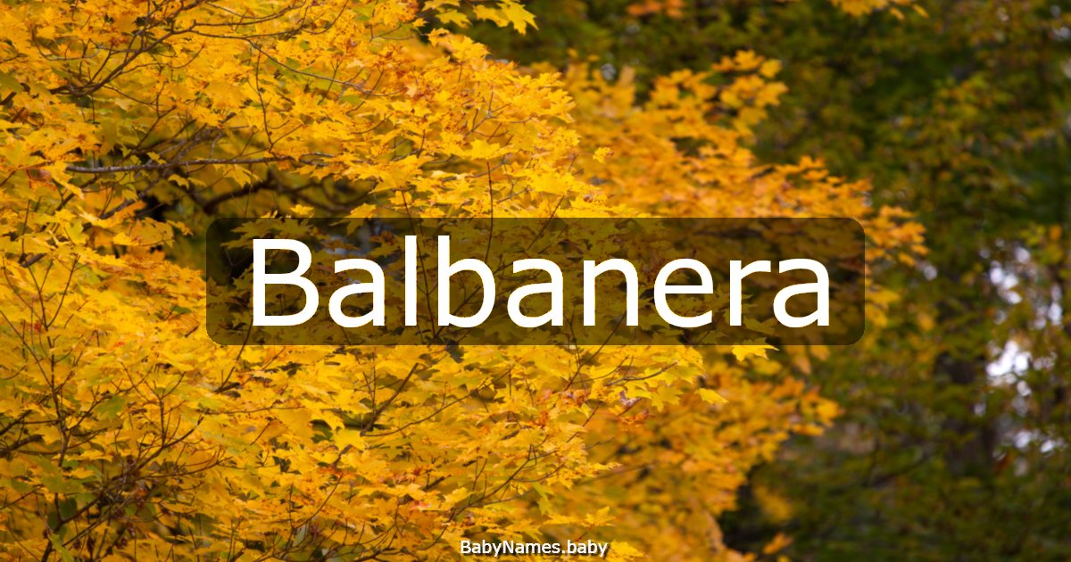 Balbanera