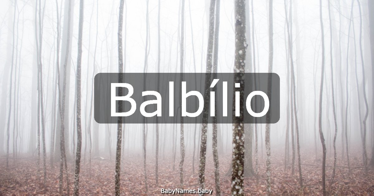 Balbílio