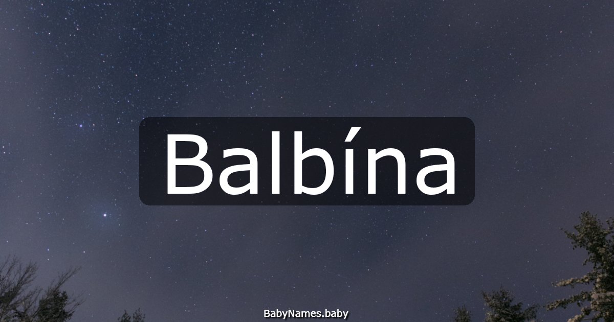 Balbína