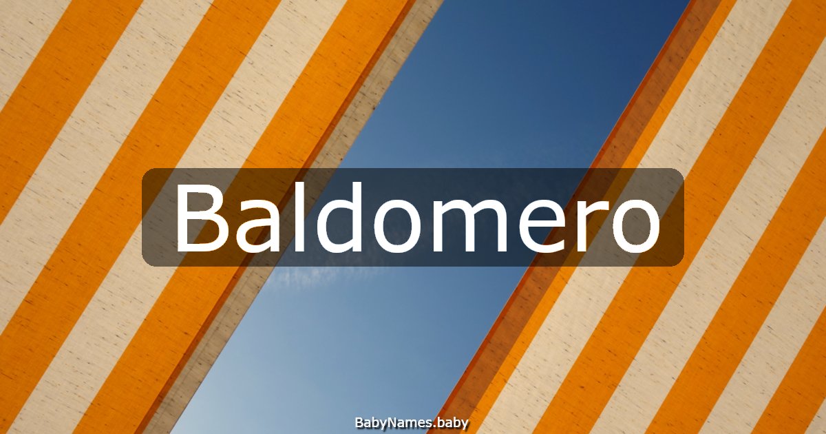 Baldomero