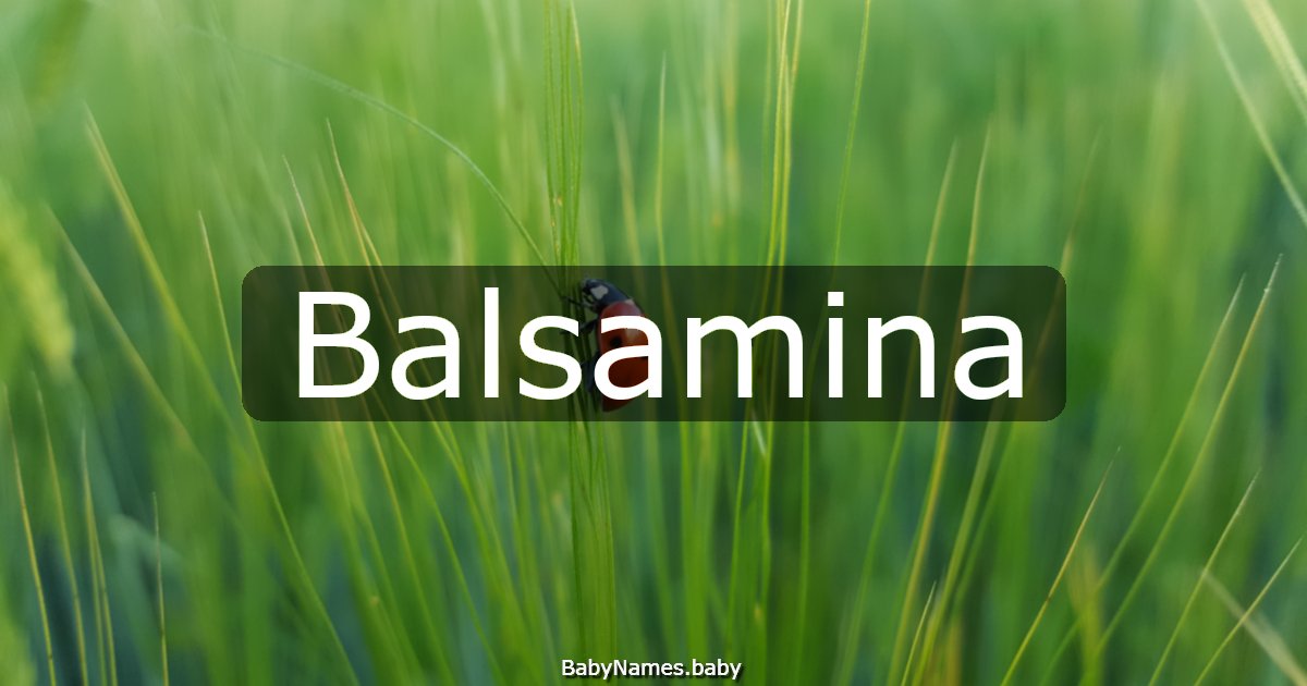 Balsamina