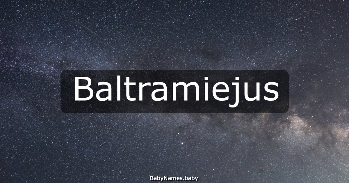 Baltramiejus