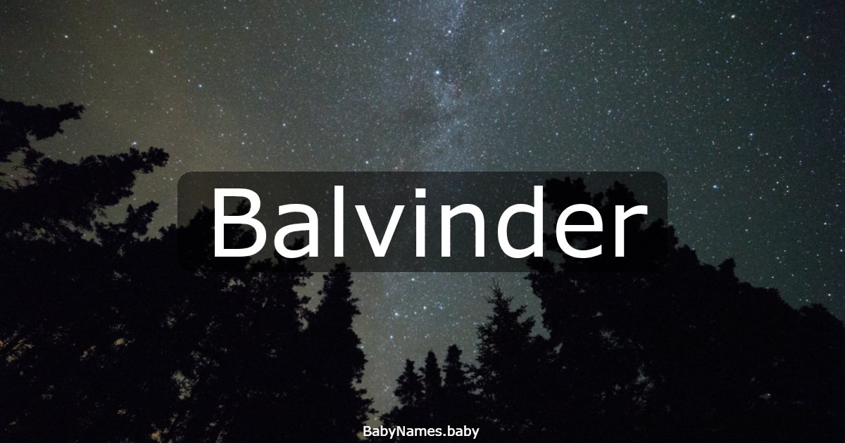 Balvinder