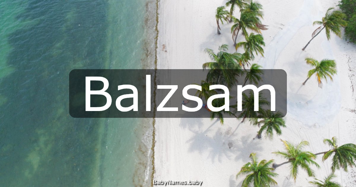 Balzsam