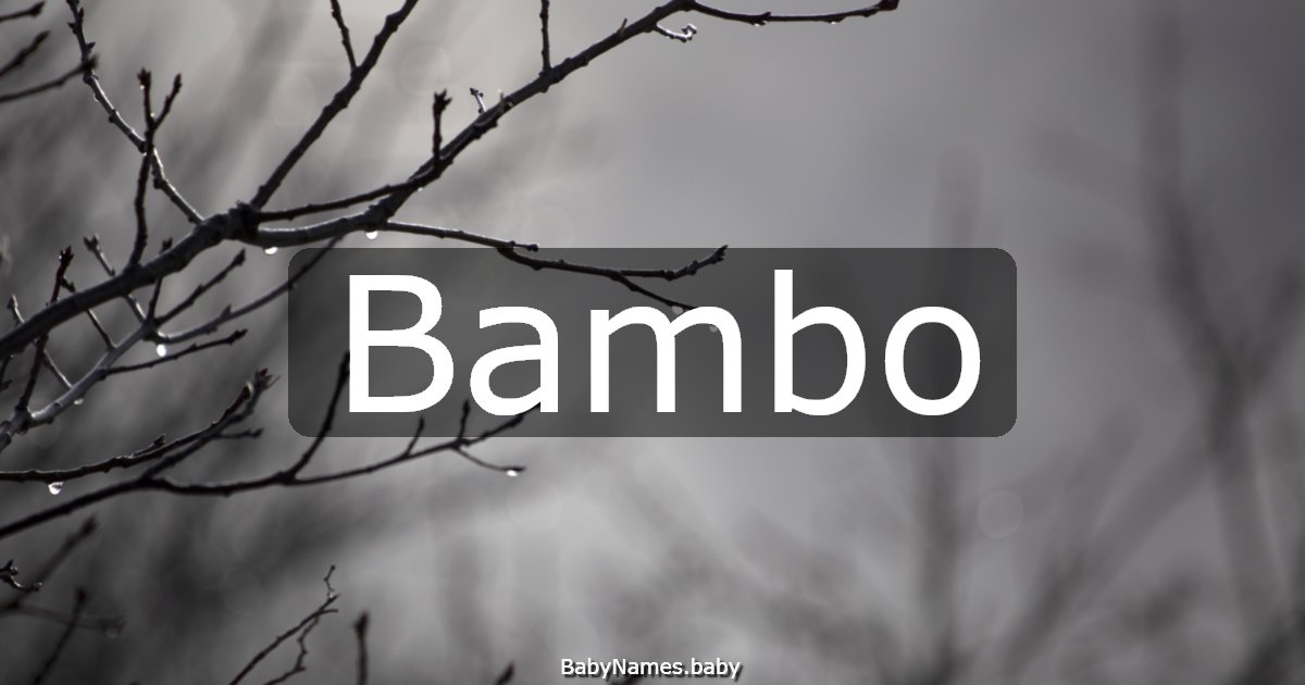 Bambo