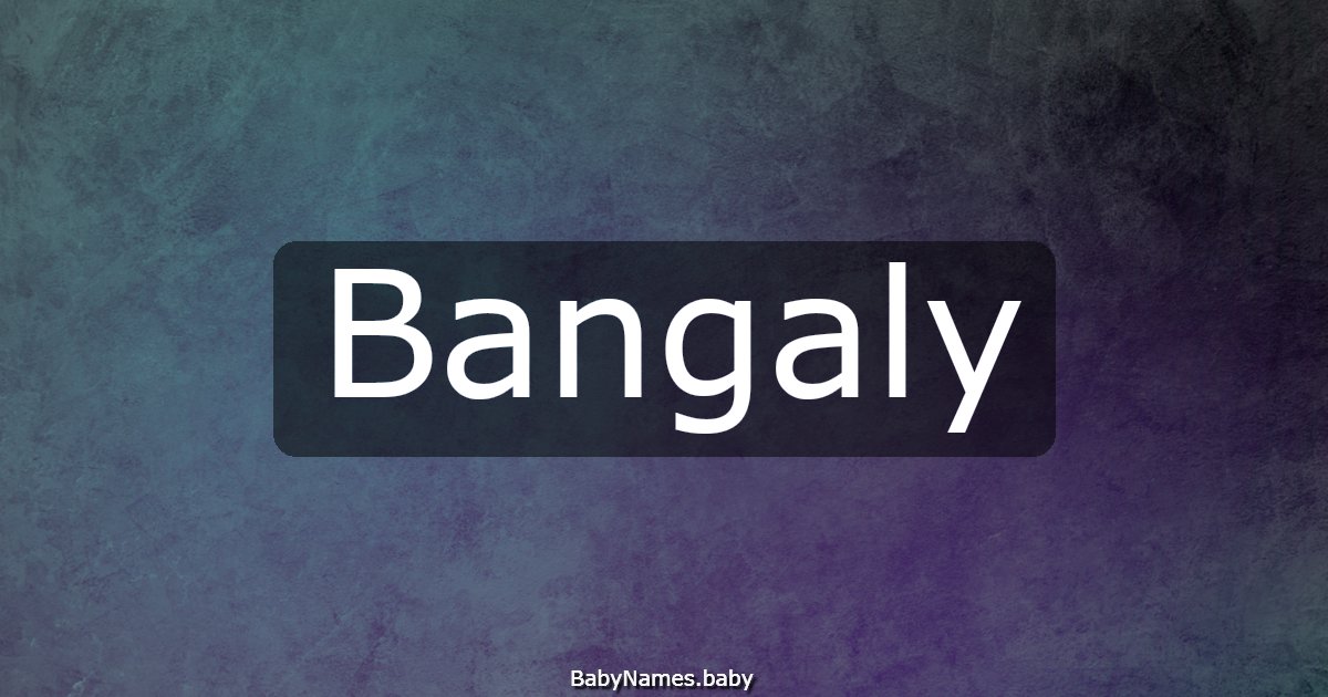 Bangaly