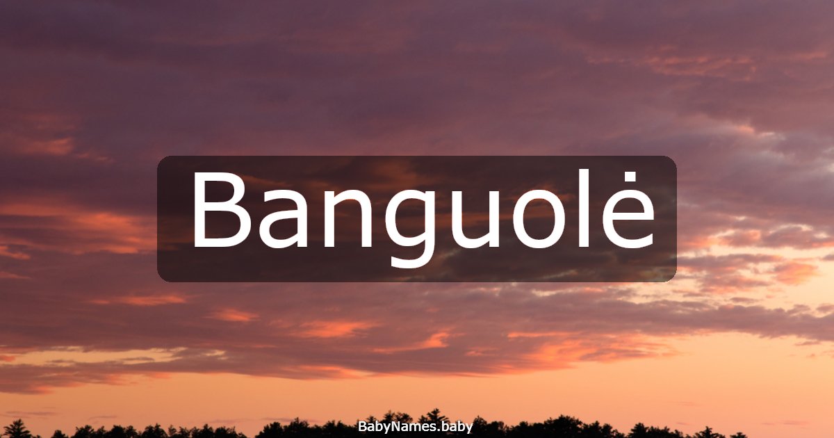 Banguolė