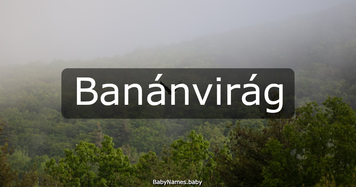 Banánvirág