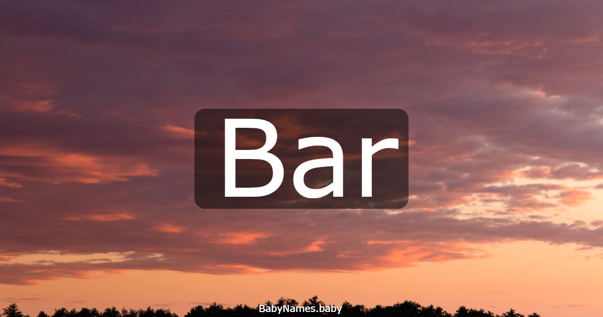 Bar