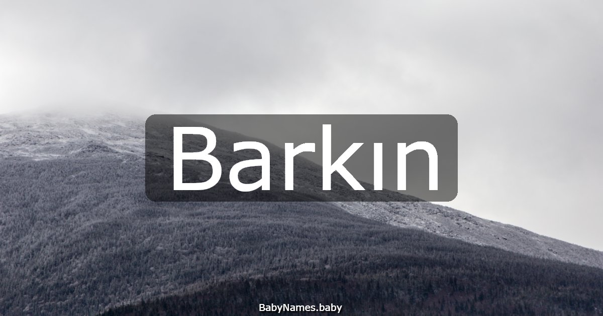 Barkın