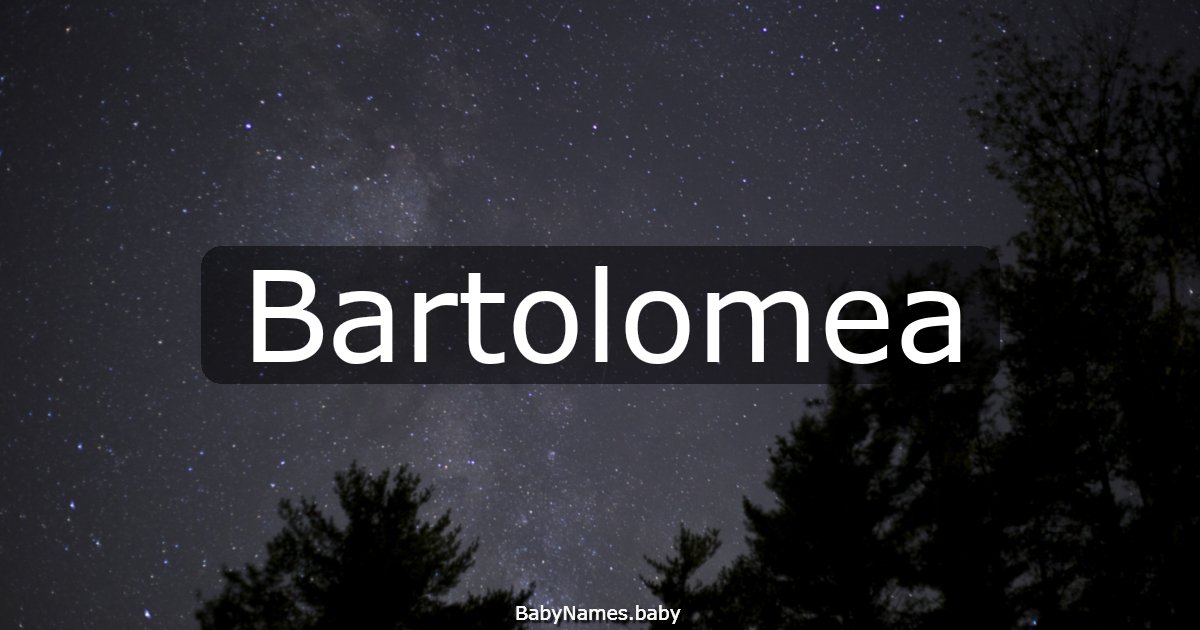 Bartolomea