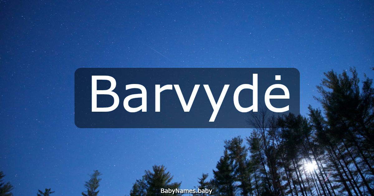 Barvydė