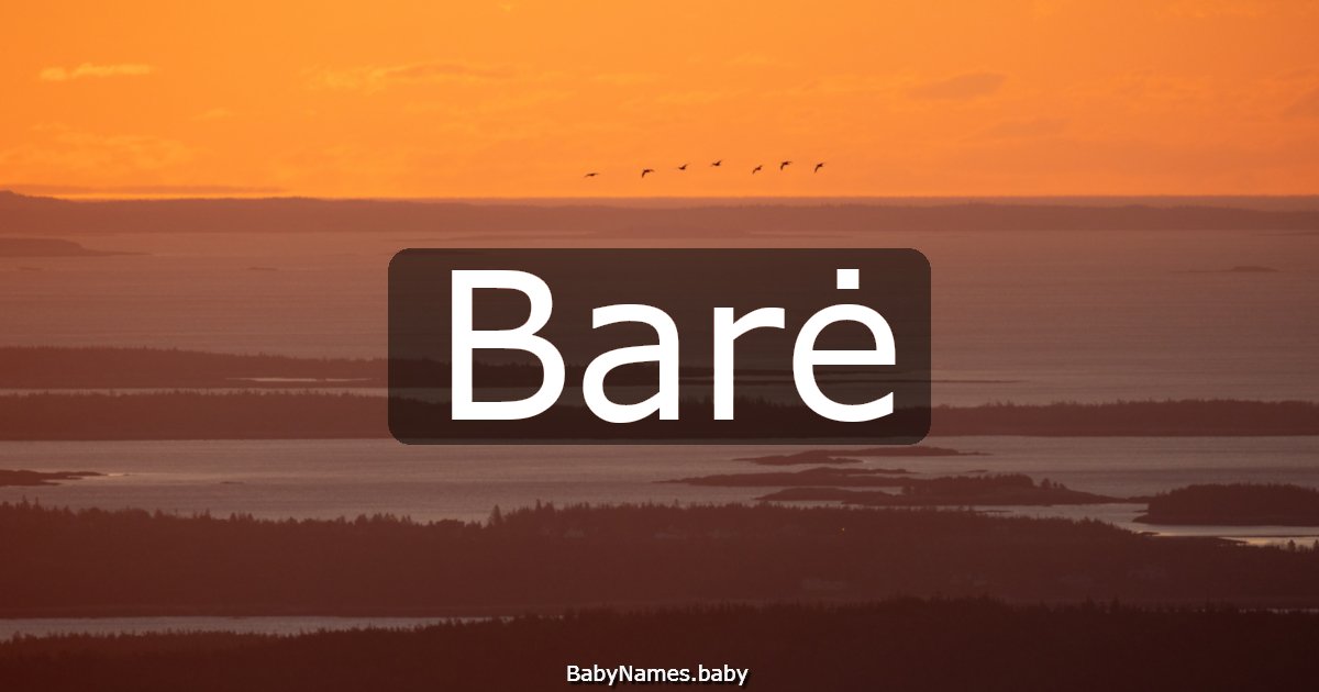 Barė