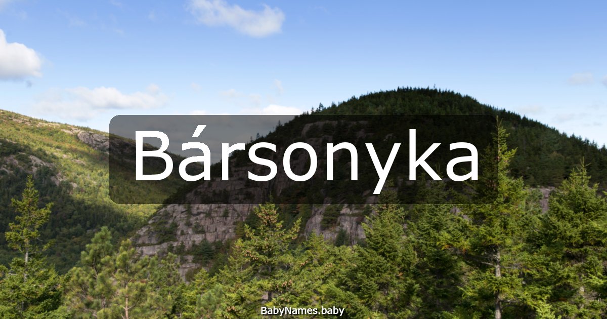 Bársonyka