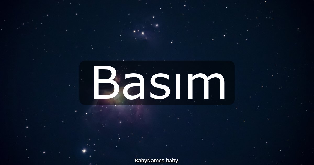 Basım