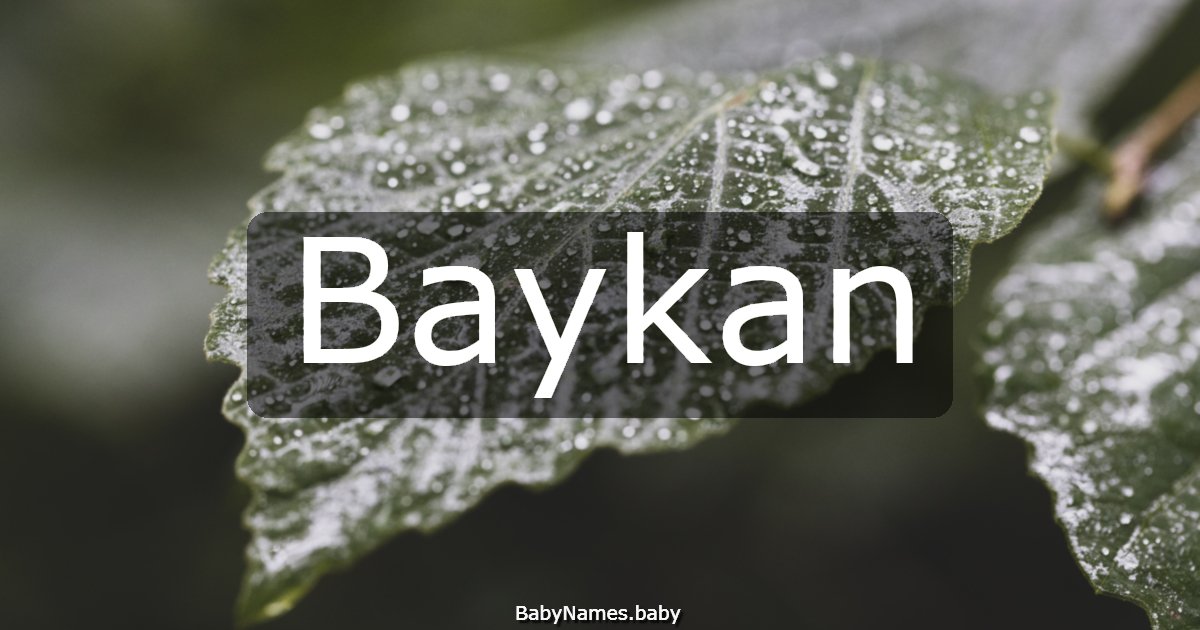 Baykan