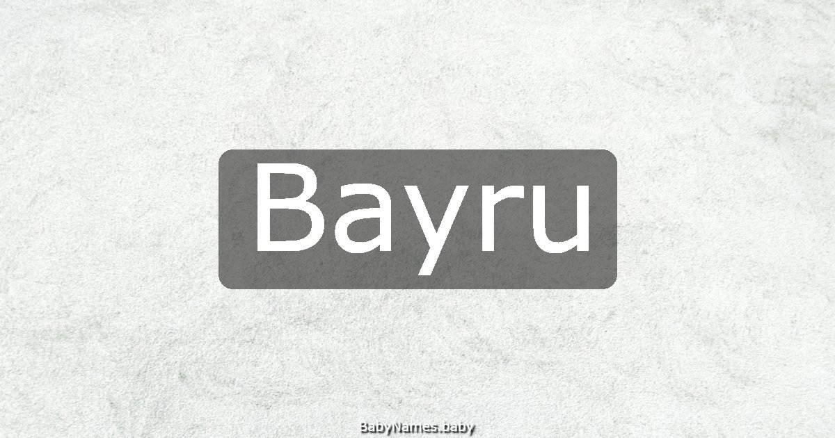 Bayru