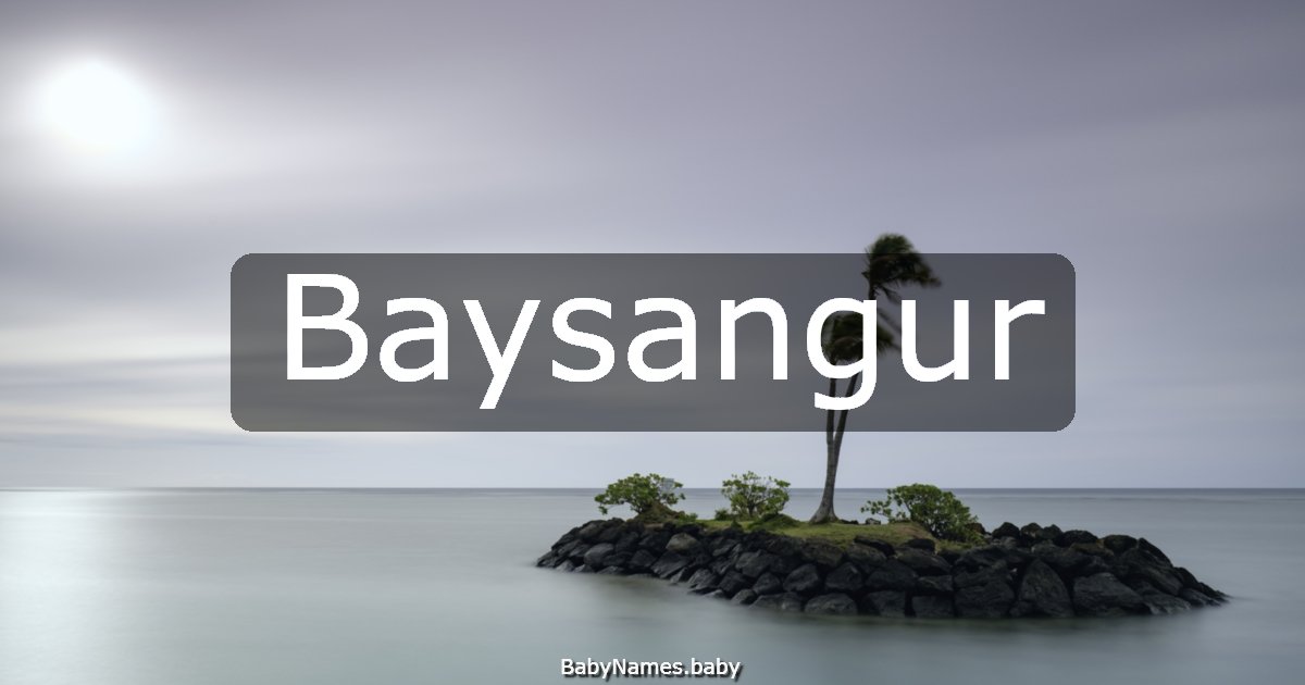 Baysangur