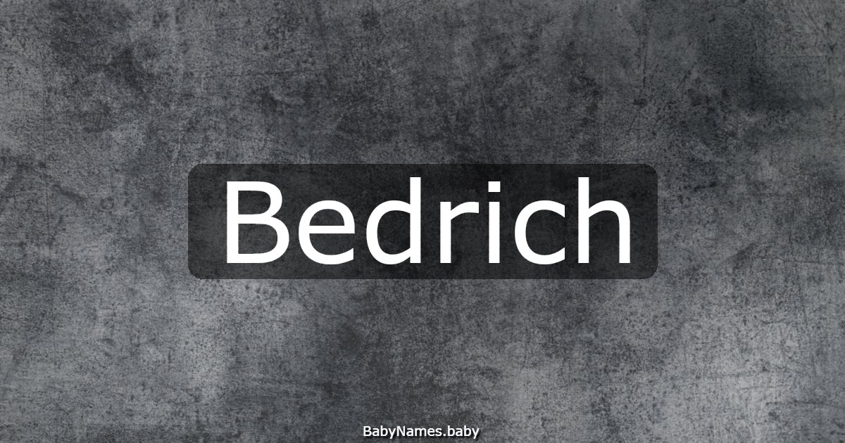 Bedrich