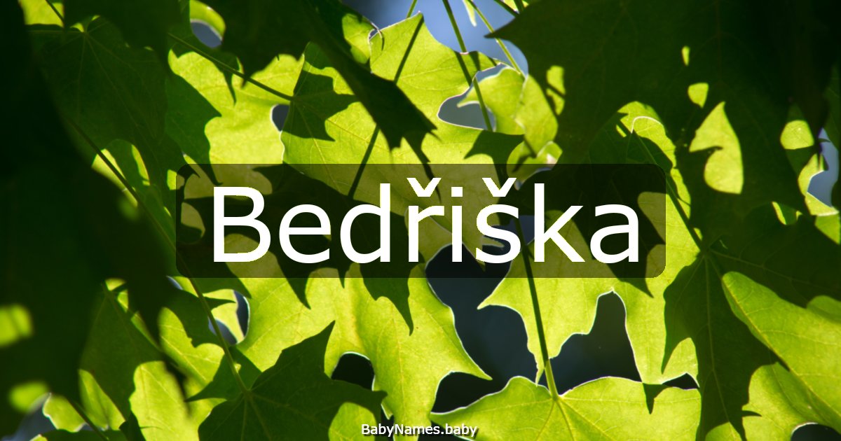 Bedřiška
