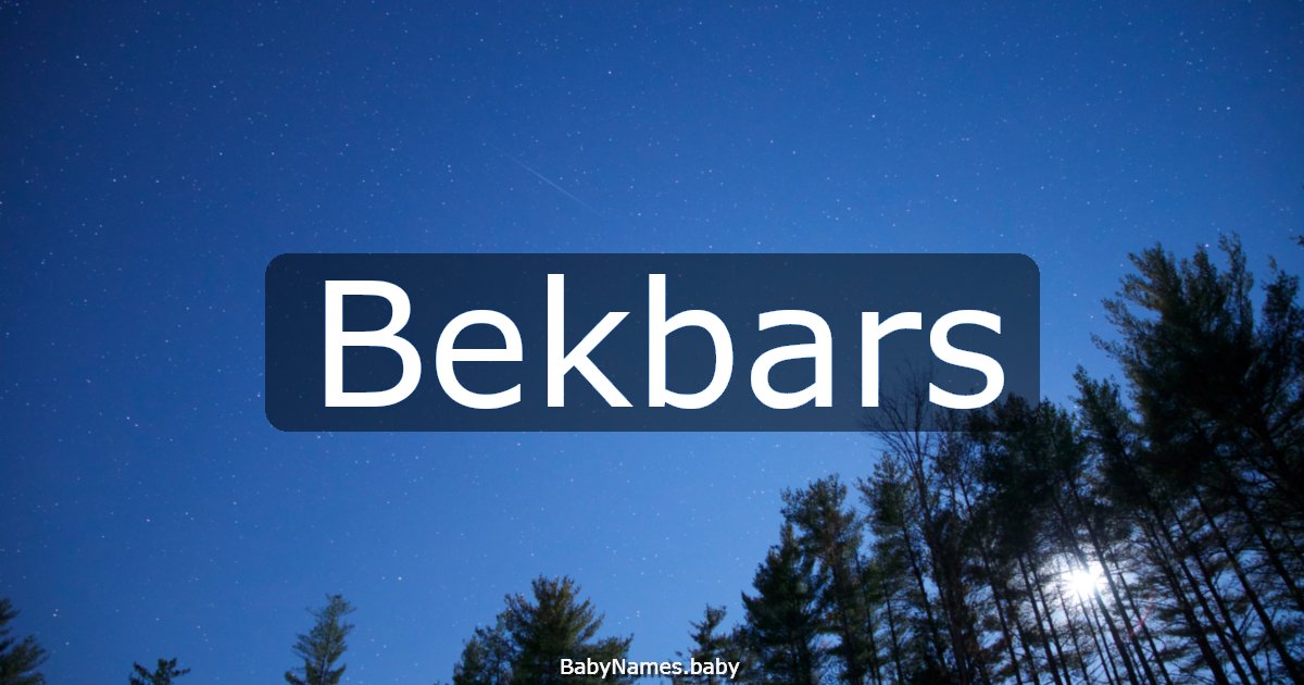 Bekbars