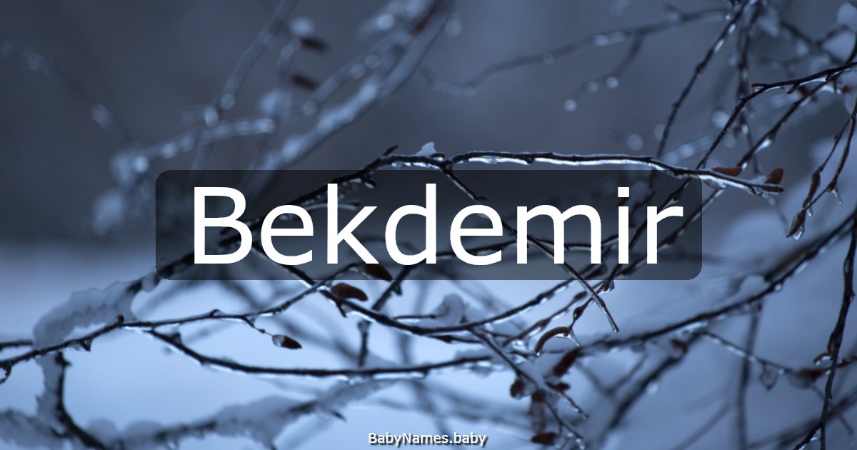 Bekdemir
