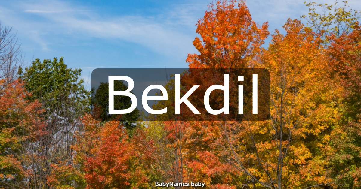 Bekdil