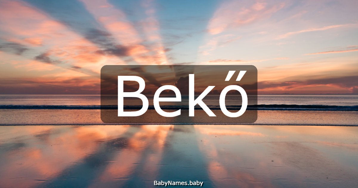 Bekő