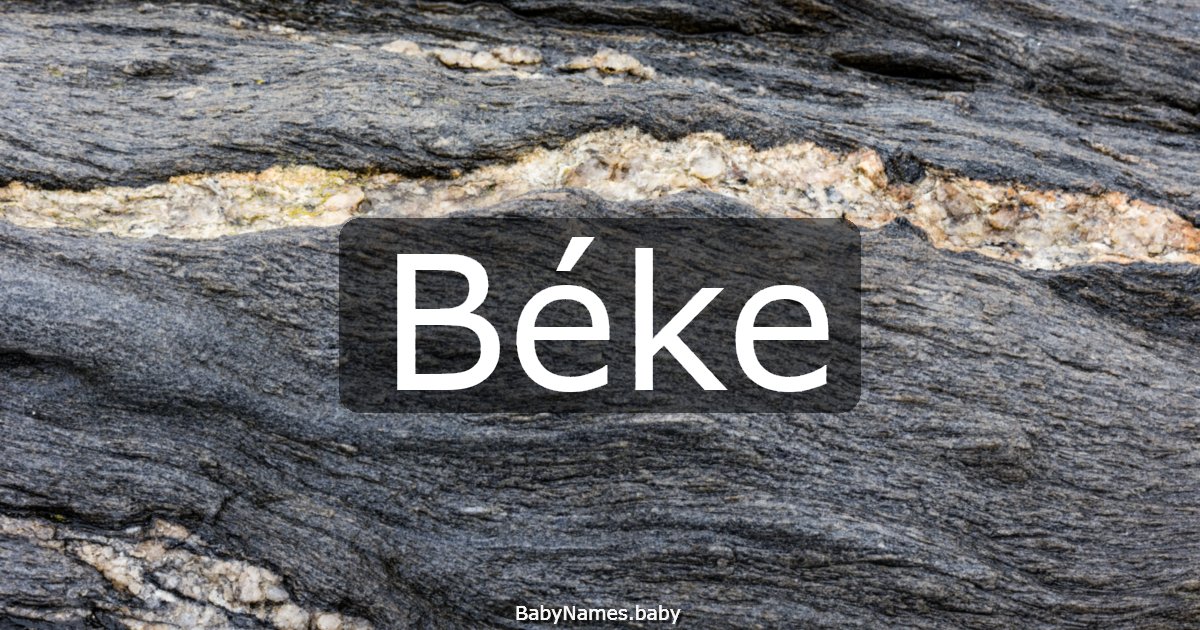 Béke