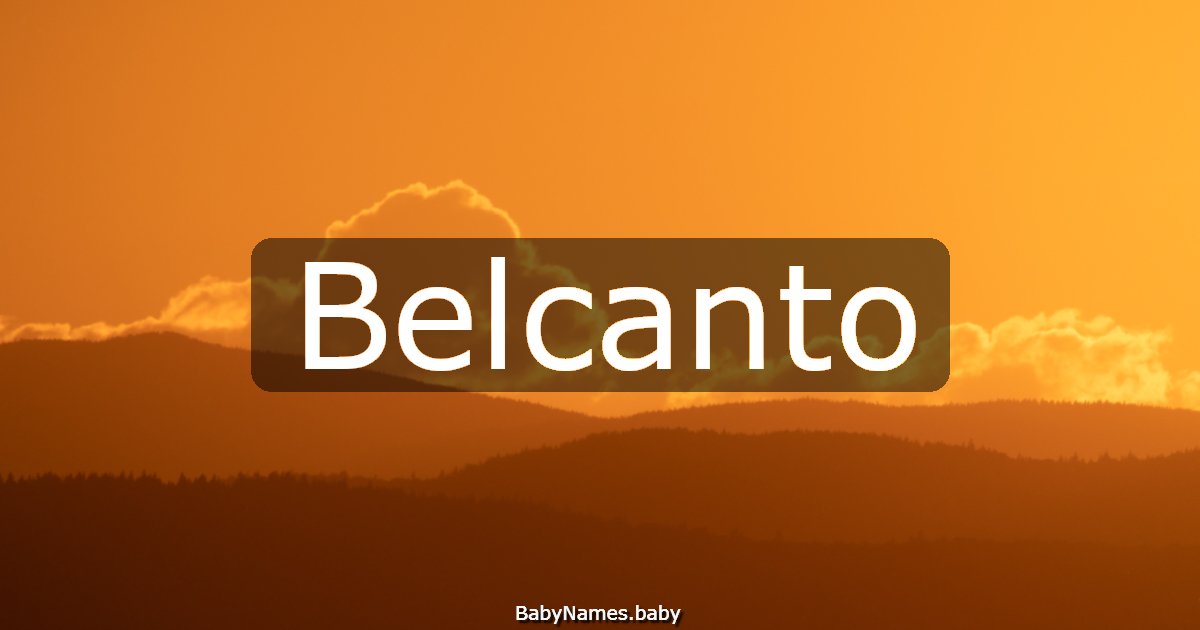 Belcanto