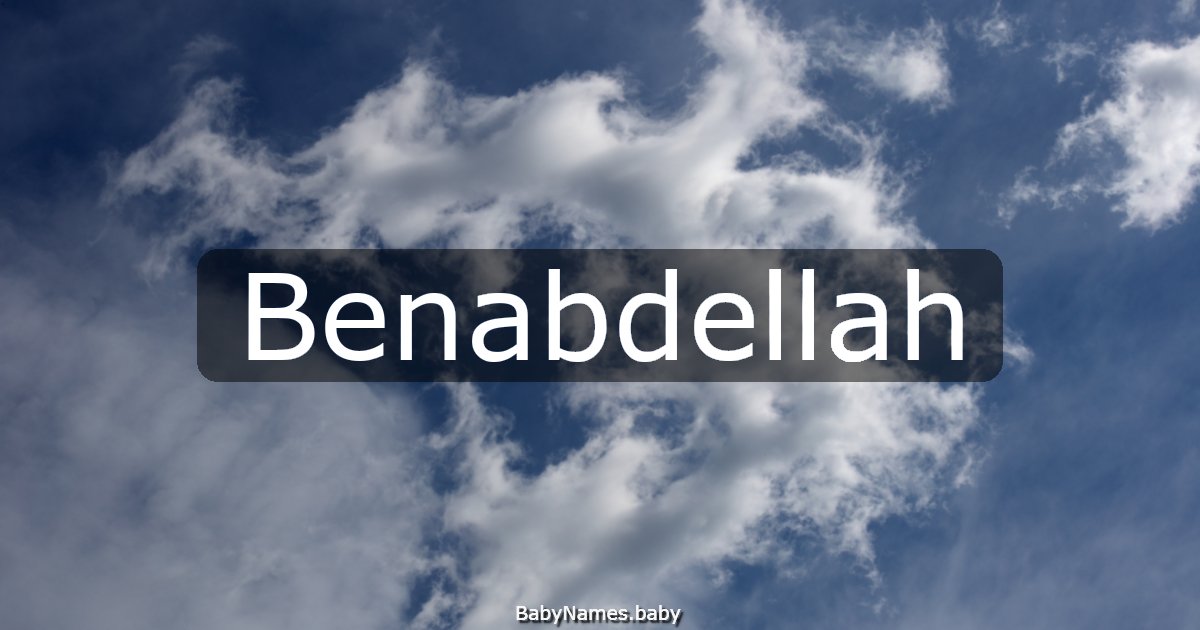 Benabdellah