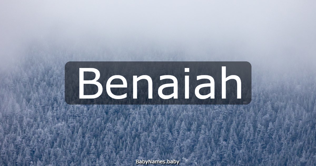 Benaiah