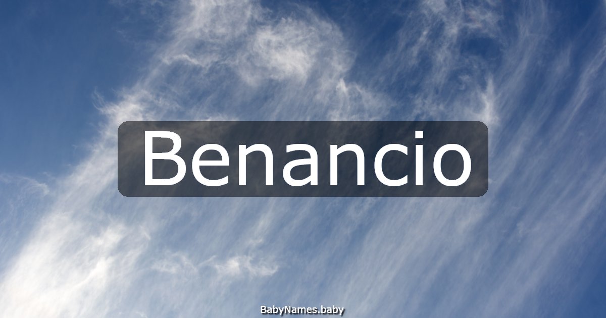 Benancio
