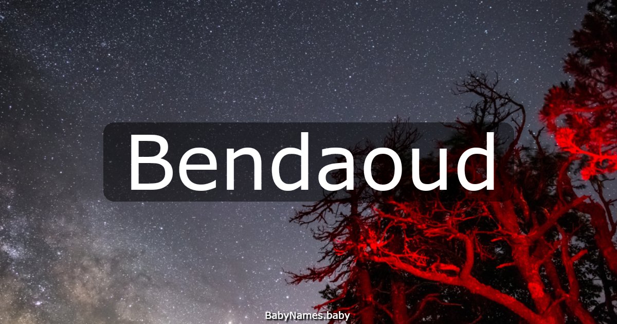 Bendaoud