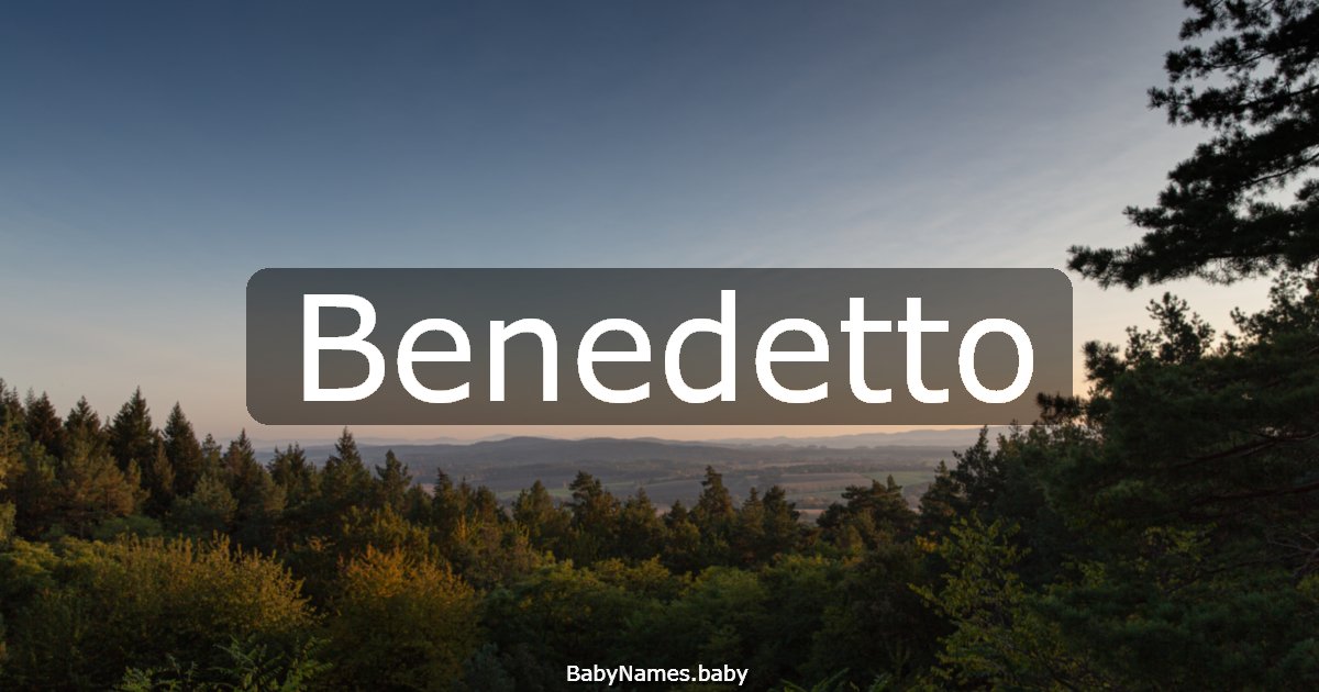 Benedetto