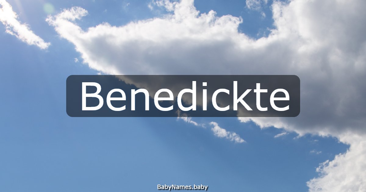 Benedickte