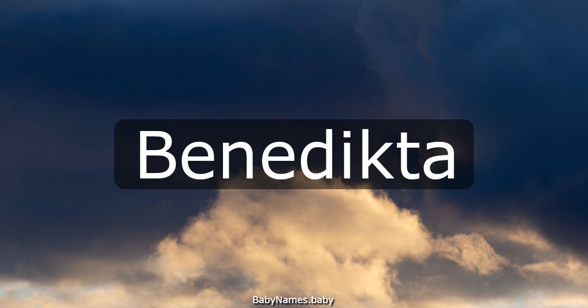 Benedikta