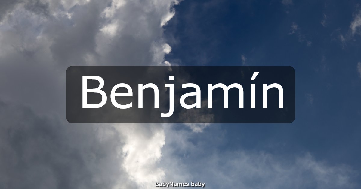 Benjamín