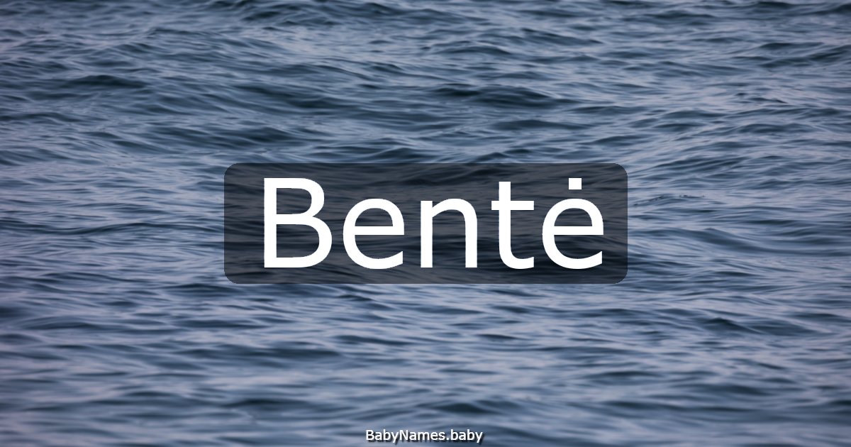 Bentė