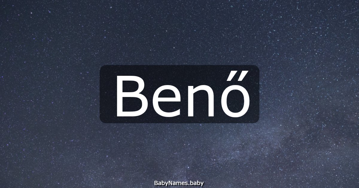 Benő