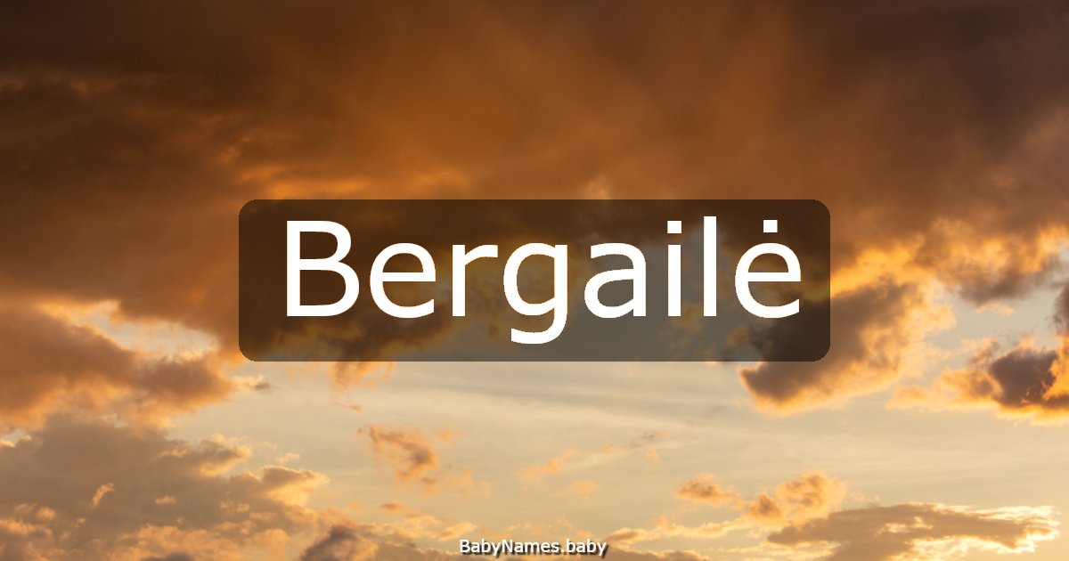 Bergailė