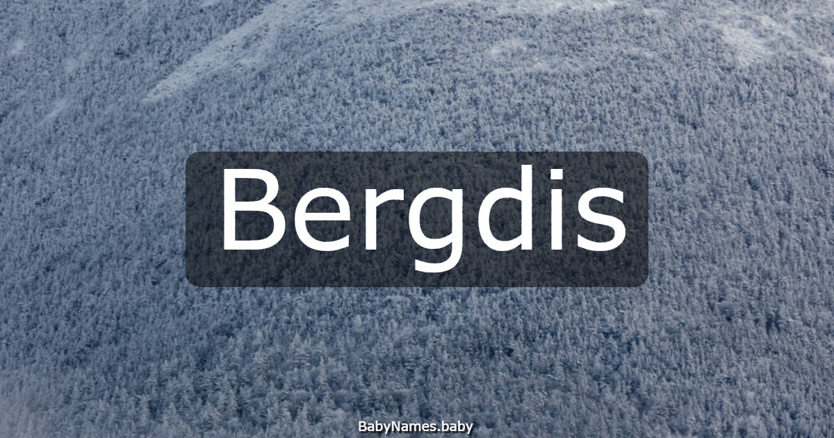 Bergdis